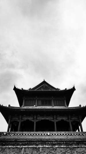 白鹿原-陕西-手机摄影-白鹿原-古建筑 图片素材