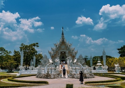 清迈-白庙-旅行-广场-建筑 图片素材