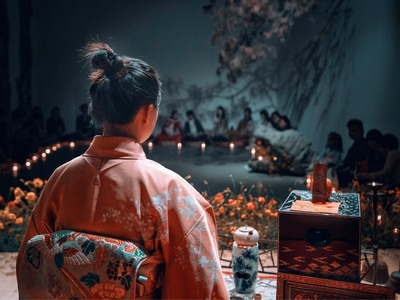 茶道-本色-演出-女性-女人 图片素材
