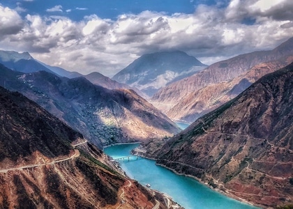 风景-云南-十八弯-旅拍-山谷 图片素材