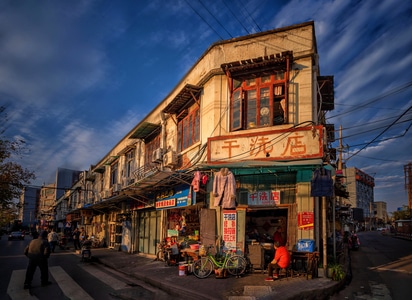 平凉路-街拍-棚户区-周家牌路-街景 图片素材
