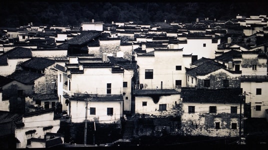 宏村-徽式建筑-宏村-房屋-老宅 图片素材