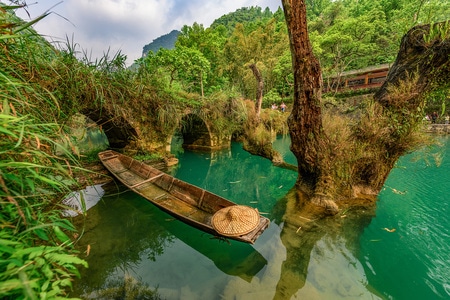 我要上封面-风光-色彩-荔波小七孔-风景 图片素材
