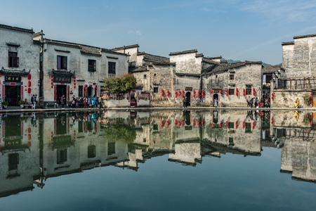 风光-色彩-纪实-宏村-风景 图片素材
