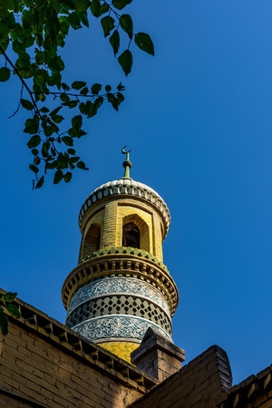 风光-色彩-艾提尕尔清真寺-喀什-新疆 图片素材