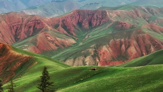 风光-海北藏族自治州-卓尔山-自然-风景 图片素材