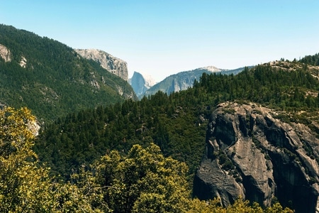 美国-加州-约塞米蒂国家公园-山峰-风光 图片素材