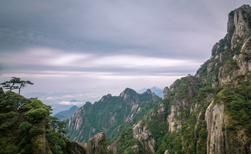 旅行-江西-上饶-三清山-雨天景观 图片素材