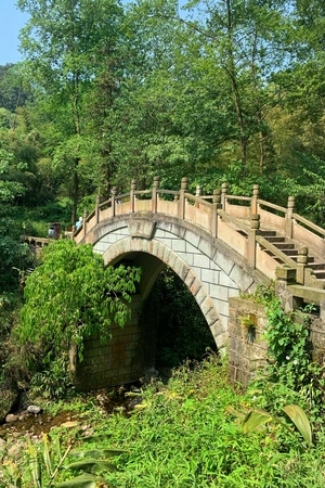 乐山市-峨眉山-手机拍摄-普光桥-桥 图片素材