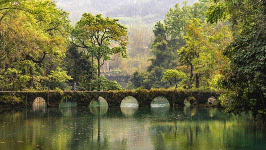 风光-色彩-纪实-荔波小七孔景区-贵州 图片素材