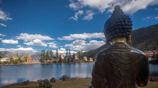 风光-四川-甘孜-新龙县-措卡湖 图片素材
