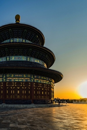 纪实-夕阳-风光-天坛-天坛 图片素材