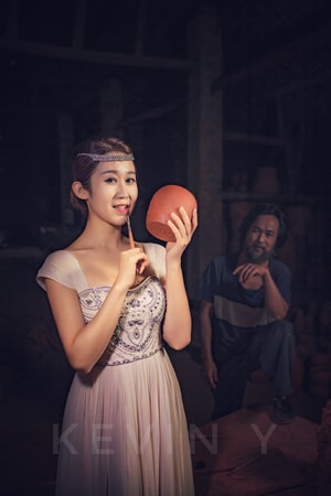 龙窑-暗调-人像-女人-女性 图片素材