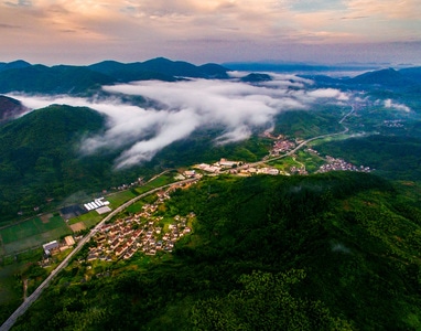 故乡原风景-风景-山峰-山谷-风景 图片素材