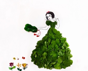 叶子贴画-芭蕉扇舞-叶子-植物-绿叶 图片素材