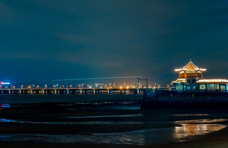 有趣的瞬间-厦门-城市-建筑-夜景 图片素材