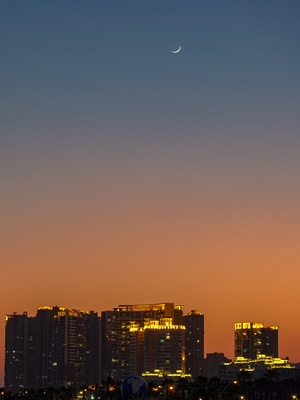 黄昏-有趣的瞬间-冬日暖阳-城市-海景 图片素材