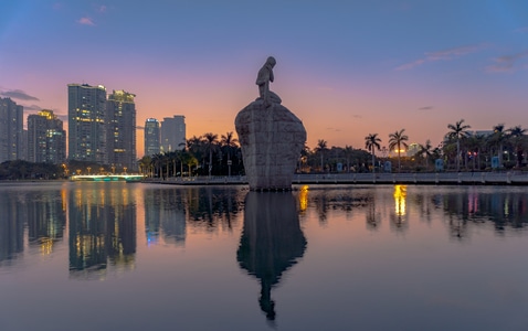 冬日暖阳-城市-索尼-天空-厦门 图片素材