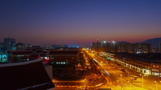 夜景-最美大学-厦门医学院-建筑-城市 图片素材