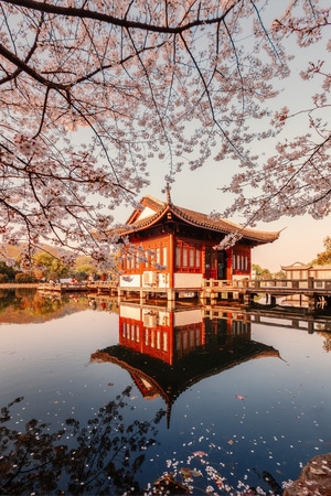 城市色彩-日落-西湖-我要上封面-杭州 图片素材