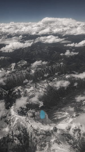 旅行-风光-上帝视角-青藏高原-高原 图片素材
