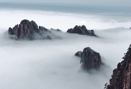 云海-旅游景点-山-阳光-自然 图片素材