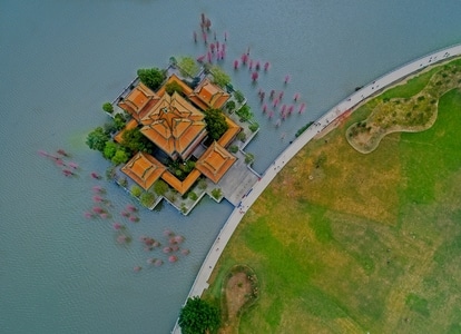 宅家-远方的风云-旅游景点-海滨-寺庙 图片素材