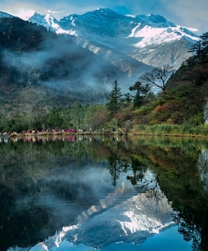 南天-倒影-天空-风景-旅游景点 图片素材