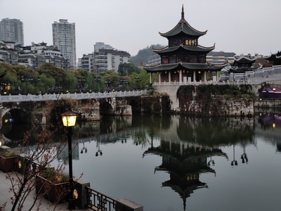 贵阳-甲秀楼-建筑-城市-房屋 图片素材