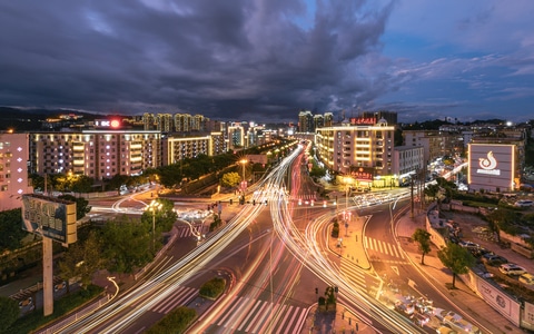 风光、城市-夜景-城市-城市风光-夜景 图片素材