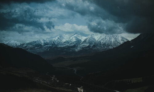 风光-旅行-秋天-青海-祁连山 图片素材