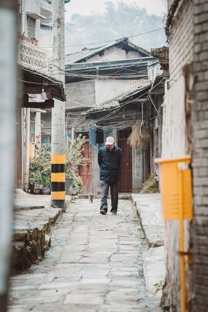 抓拍-纪实-重庆市-老街-庭院 图片素材