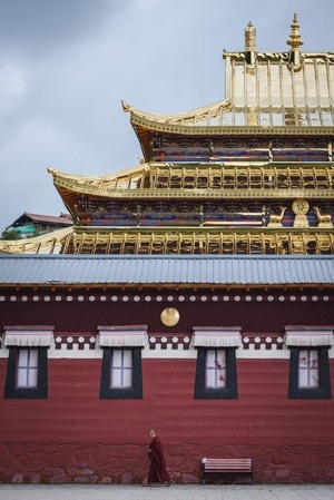 旅行-色彩-甘肃-甘南-郎木寺 图片素材