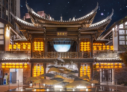 看你的城市-艺术风光-房屋-牌坊-夜景 图片素材