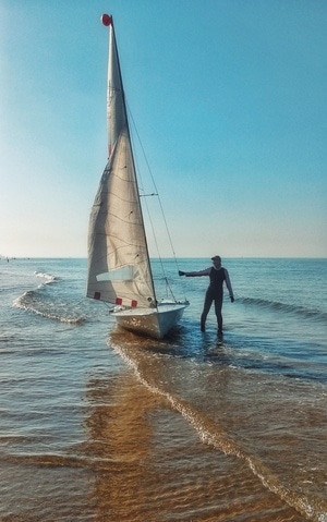 我的2019-风景-帆船-练帆者-帆 图片素材