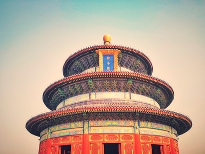 冬日暖阳-风景-天坛-房屋-仿古建筑 图片素材