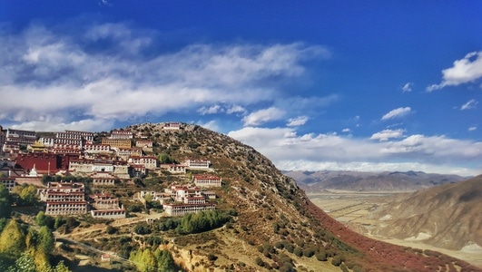 我的2019-冬日暖阳-风景-甘丹寺-风景 图片素材