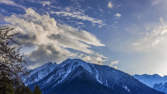 你好2020-风景-雪山-山-山峰 图片素材