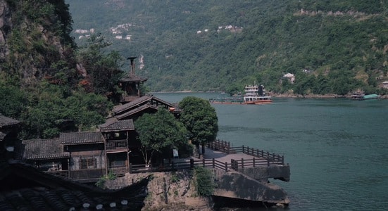 宜昌-三峡人家-风景-风光-村庄 图片素材