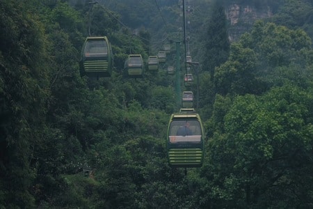 宜昌-三峡人家-缆车-风景-风光 图片素材