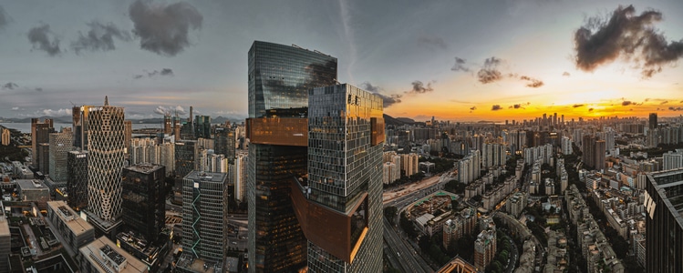 色彩-晚霞-城市-风光-夜景 图片素材