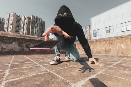 人像-创意-城市-色彩-色差 图片素材