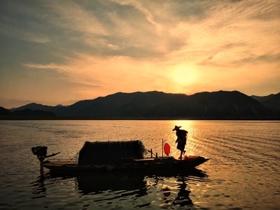 风光-旅行-自然-风景-船 图片素材