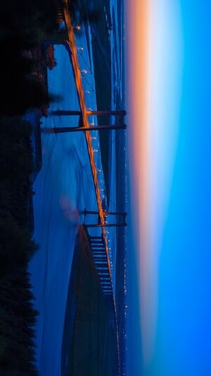 桥-旅行-夕阳-风景-城市 图片素材