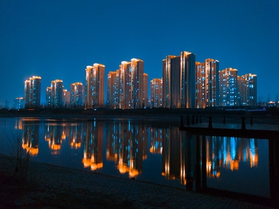 郑州-城市-夜景-随拍-手机 图片素材