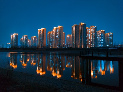 郑州-城市-夜景-随拍-手机 图片素材