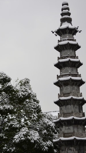 杭州-建筑-寺庙-寺庙-香积寺 图片素材
