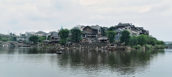 民国街影视城-重庆-旅行-纪实-色彩 图片素材
