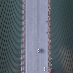 四川-宜宾-金沙江-中坝大桥-车 图片素材