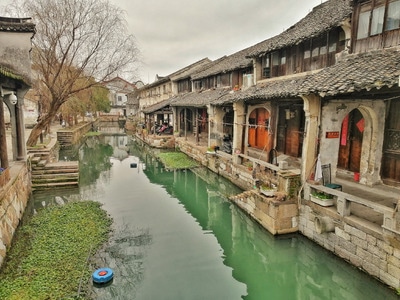 江南-水乡-建筑-古镇-房屋 图片素材